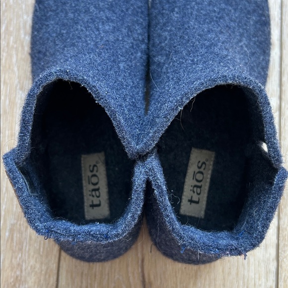 Taos Blue Woolly Boolly Wool Booties Size 40 Womens 9-9.5 Mens 6.5-7 - Picture 9 of 10